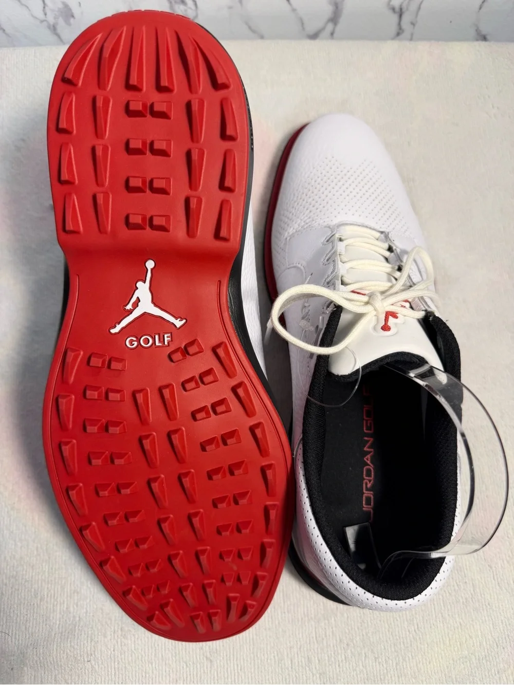 Nike Air Jordan ADG 5 Spikeless Golf Shoes White Black Red Men’s 11.5 NWOT